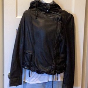 All Saints Black Leather Jacket